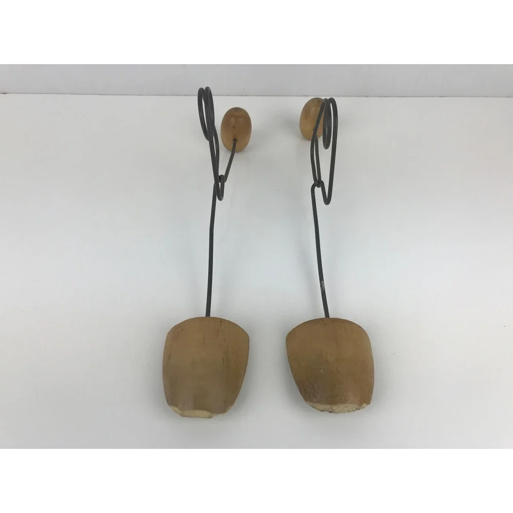 VTG Cedar Wood Metal Shoe Trees Stretchers Shapers Keepers 12
